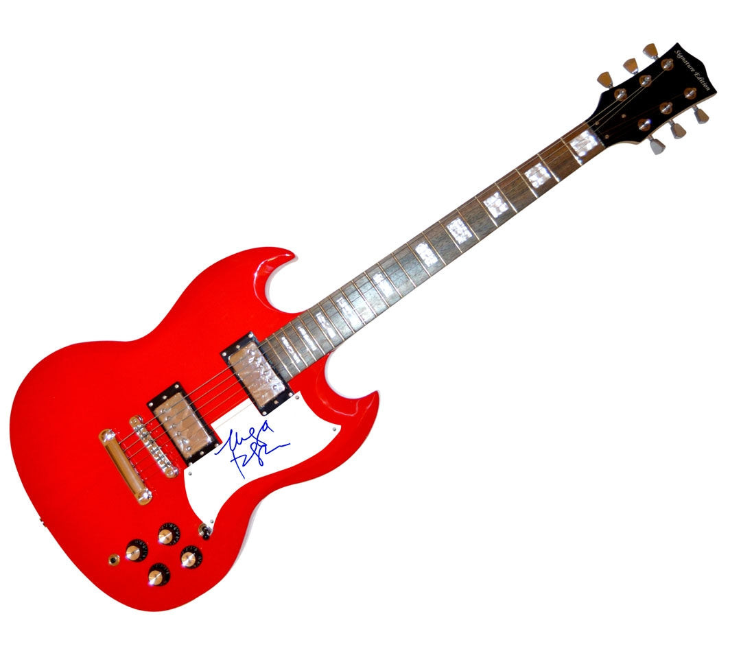 Maya Rudolph Signed Autographed Red Guitar