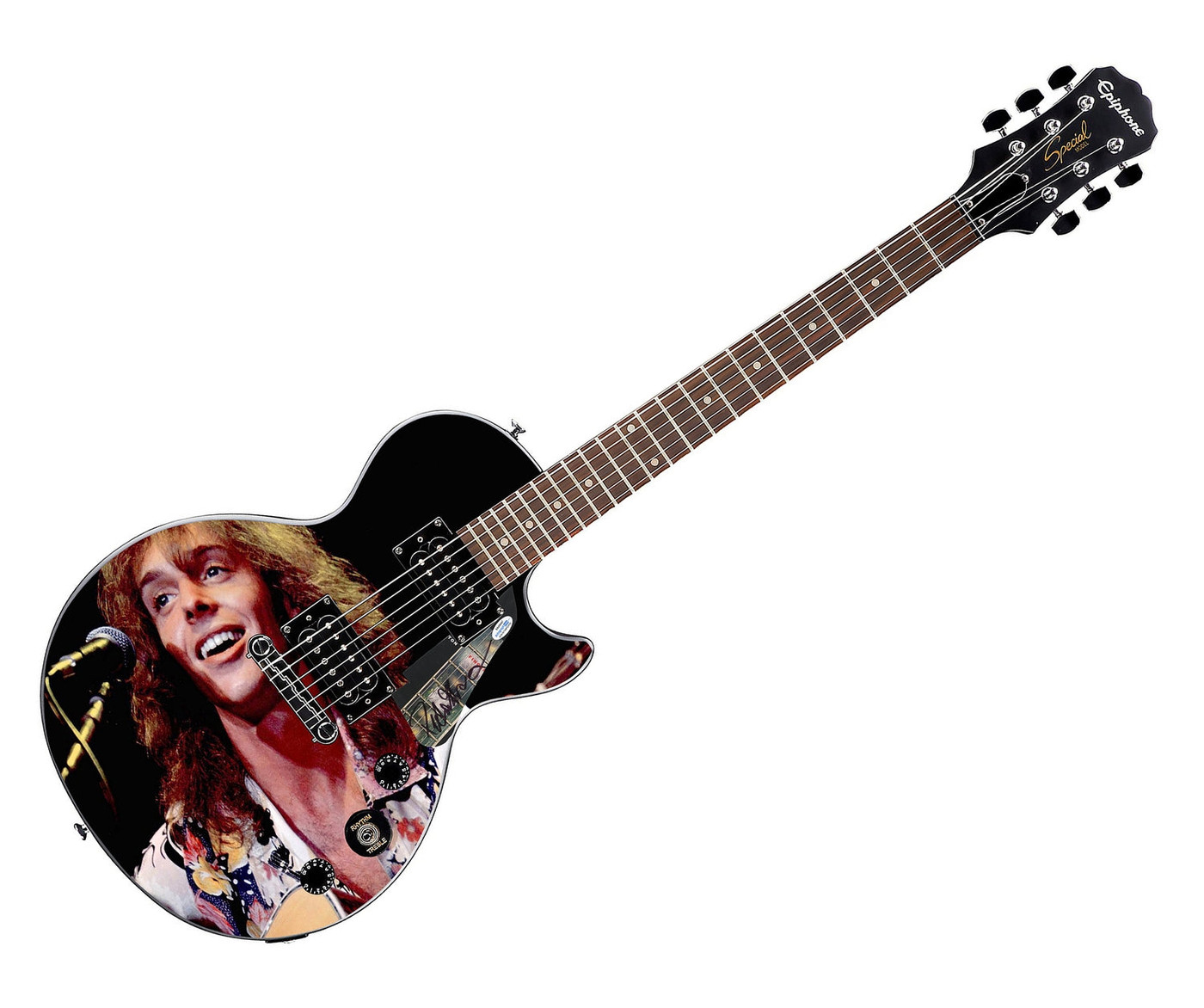 Peter Frampton Signed Gibson Epiphone Les Paul Photo Graphics Guitar ACOA