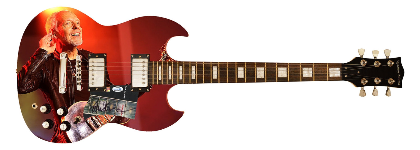 Peter Frampton Signed Autographed Custom Photo Graphics Guitar ACOA ACOA