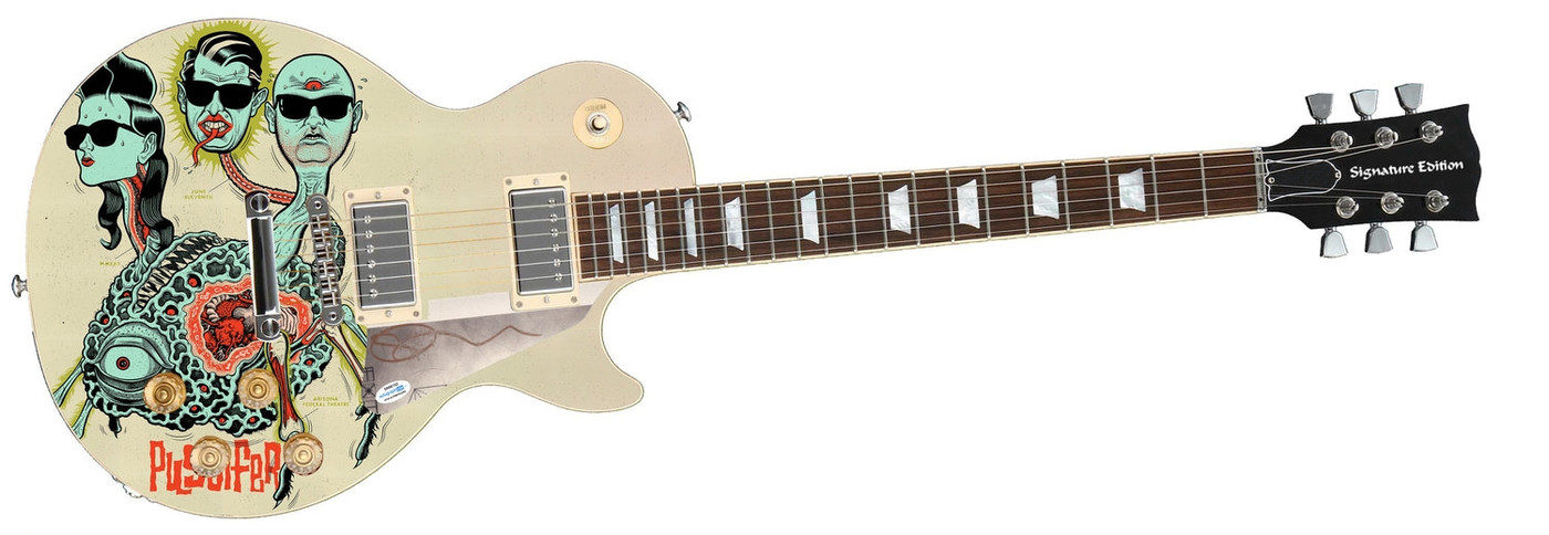 Puscifer Carina Round Signed Epiphone 1/1 Custom Graphics Guitar ACOA