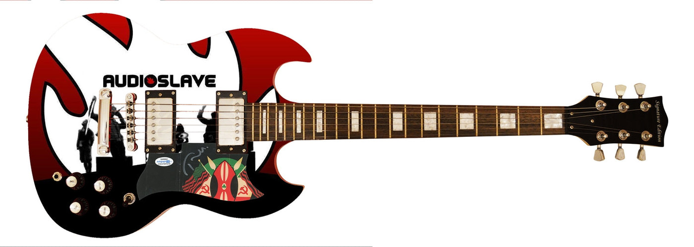 Tom Morello Signed Autographed Audioslave Custom Photo Graphics Guitar ACOA ACOA