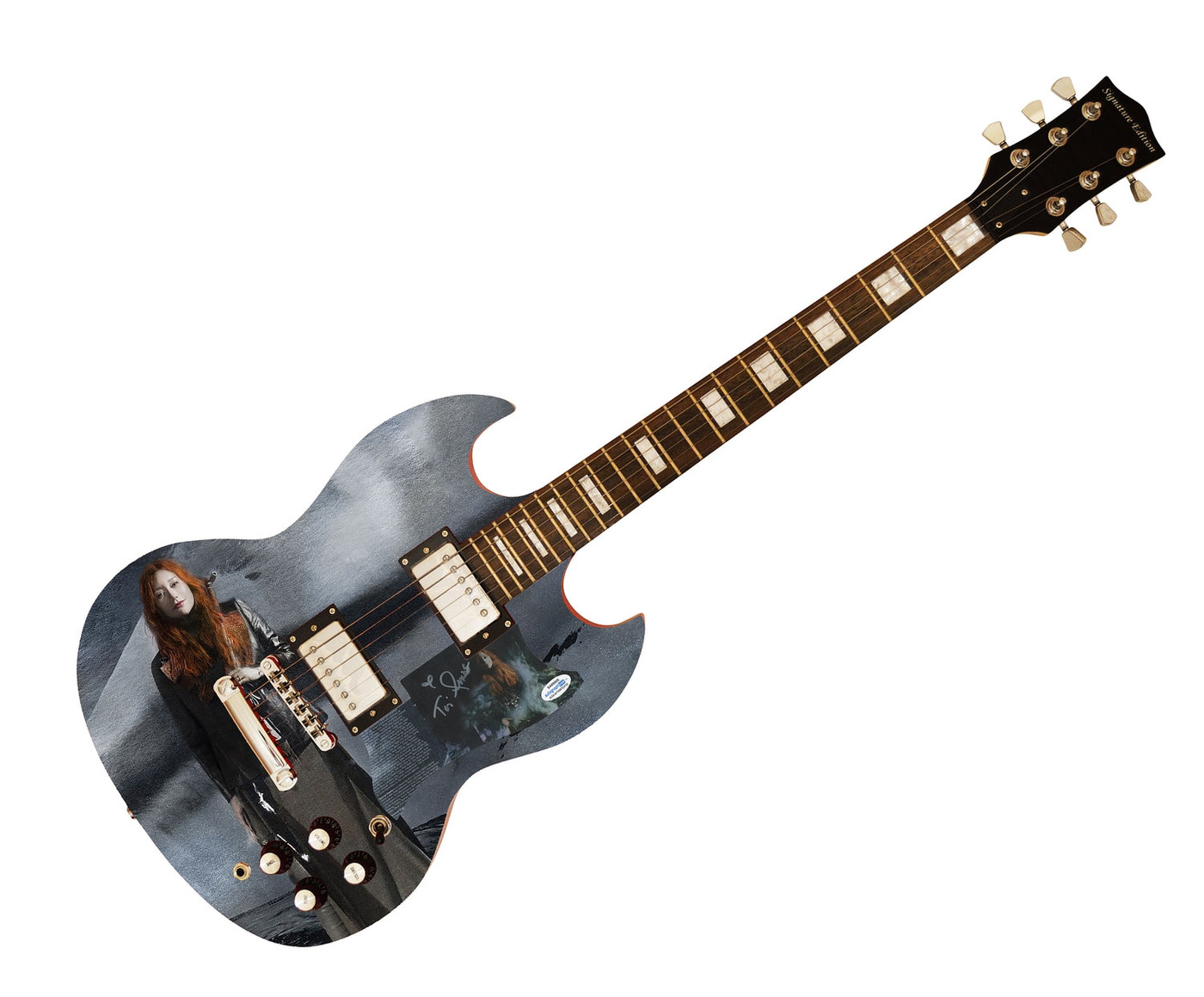 Tori Amos Signed Autographed Custom Photo Graphics Guitar ACOA