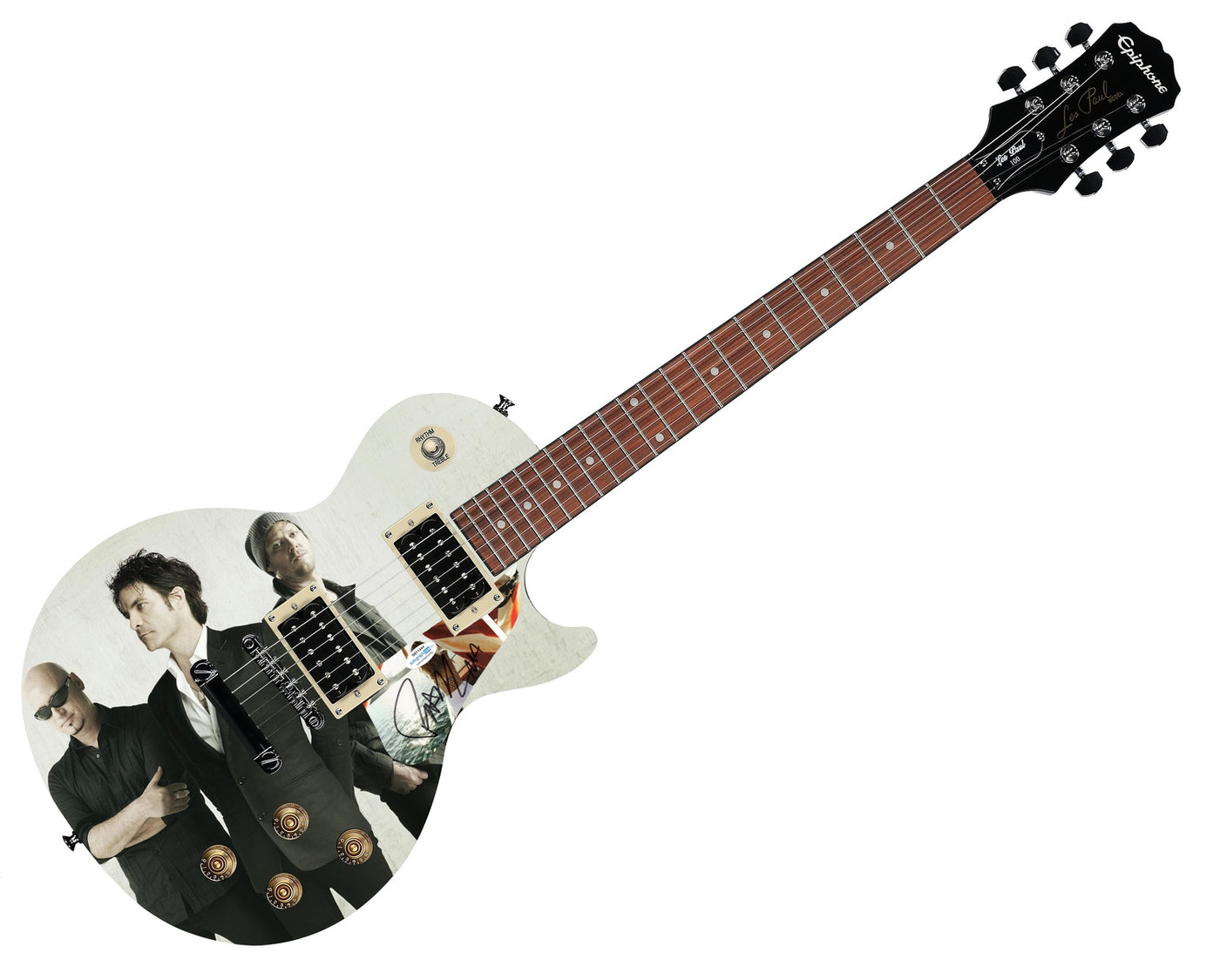 Train Epiphone Autographed Custom Photo Graphics Guitar ACOA