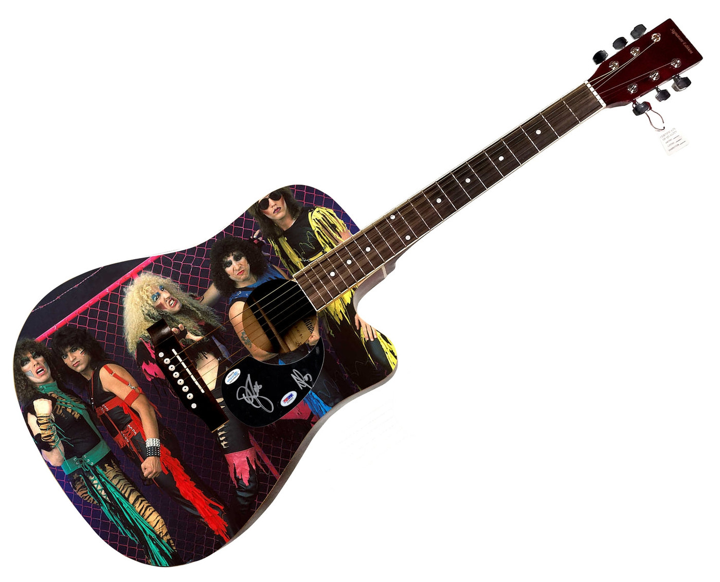 Twisted Sister Signed 1:1 Signature Edition Graphics Photo Guitar ACOA PSA Version 1