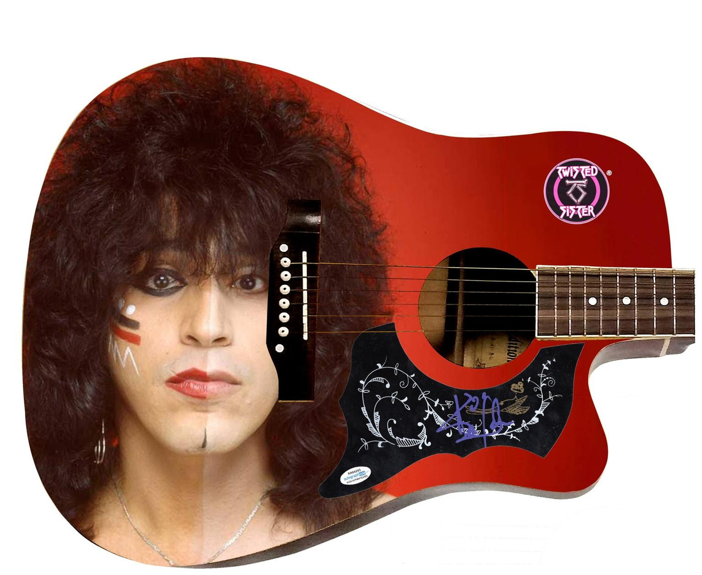 Twisted Sister Eddie Ojeda Autographed 1:1 Signature Edition Graphics Photo Guitar