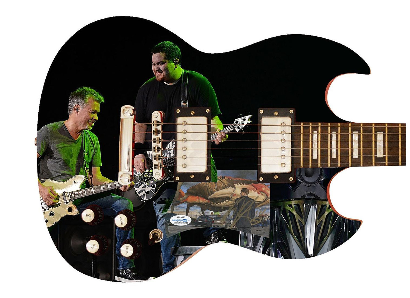 Wolfgang Van Halen Signed Autographed Custom Photo Graphics Guitar ACOA ACOA