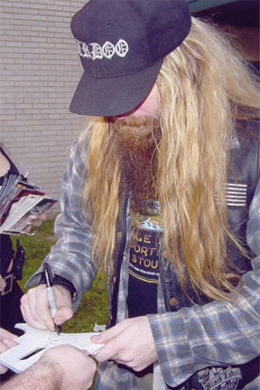 Zakk Wylde Signed Custom Graphics Photo Guitar ACOA