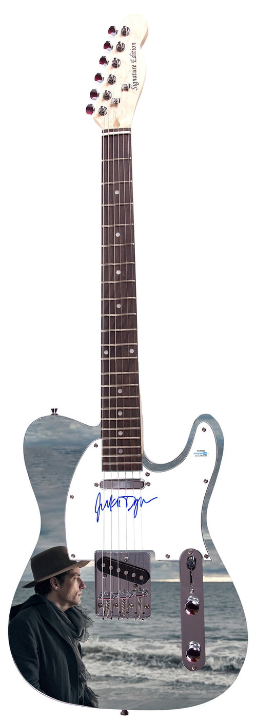 Jakob Dylan Bob Son Wallflowers Autographed Custom 1/1 Graphics Photo Guitar ACOA