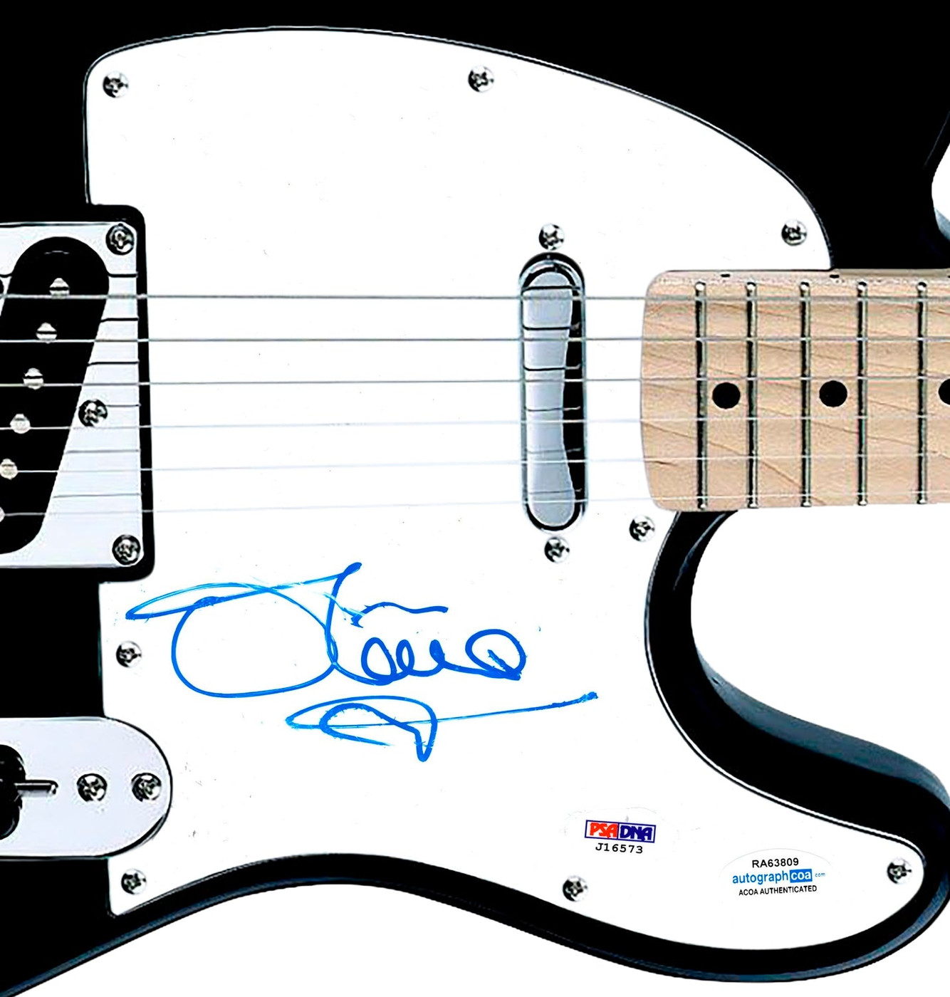 Olivia Newton-John Signed Autographed Guitar Grease ACOA PSA