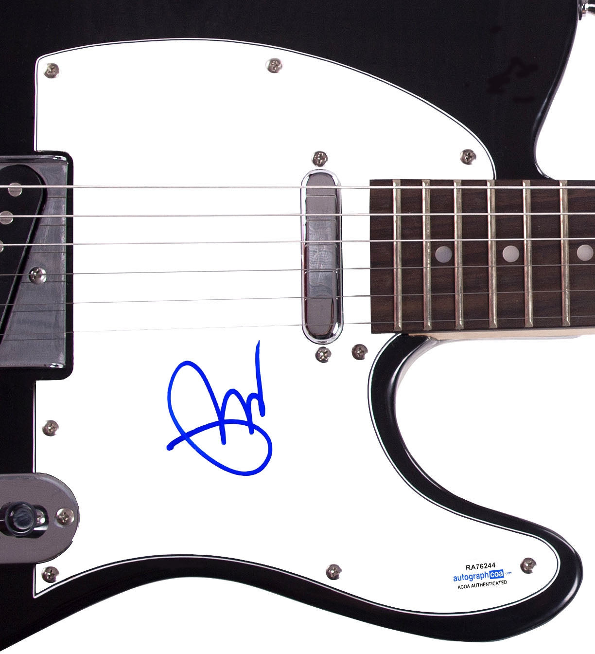 Pete Wentz Signed Fall Out Boy Autographed Guitar ACOA
