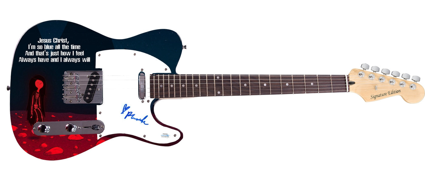 Phoebe Bridgers Signed Autographed Photo Graphics Guitar ACOA
