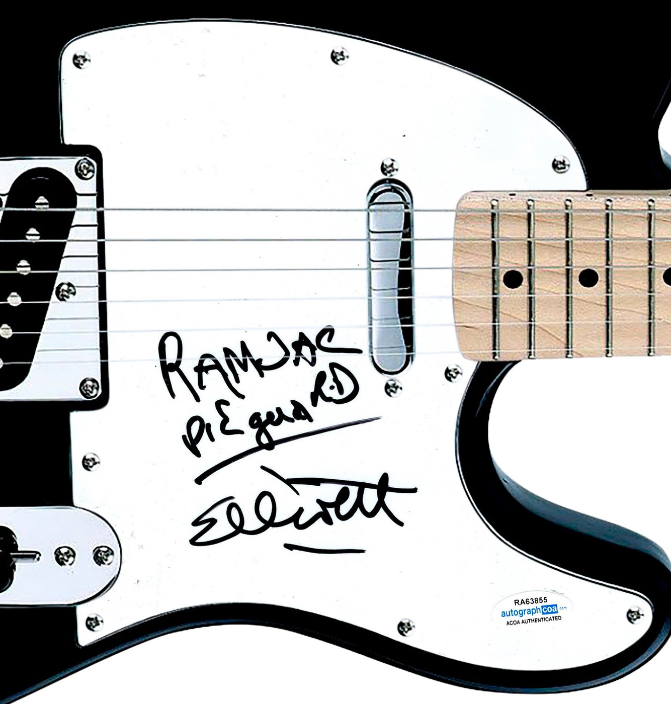 Ramblin' Jack Elliott Signed Autographed Guitar Legendary Folk Singer ACOA Version 3