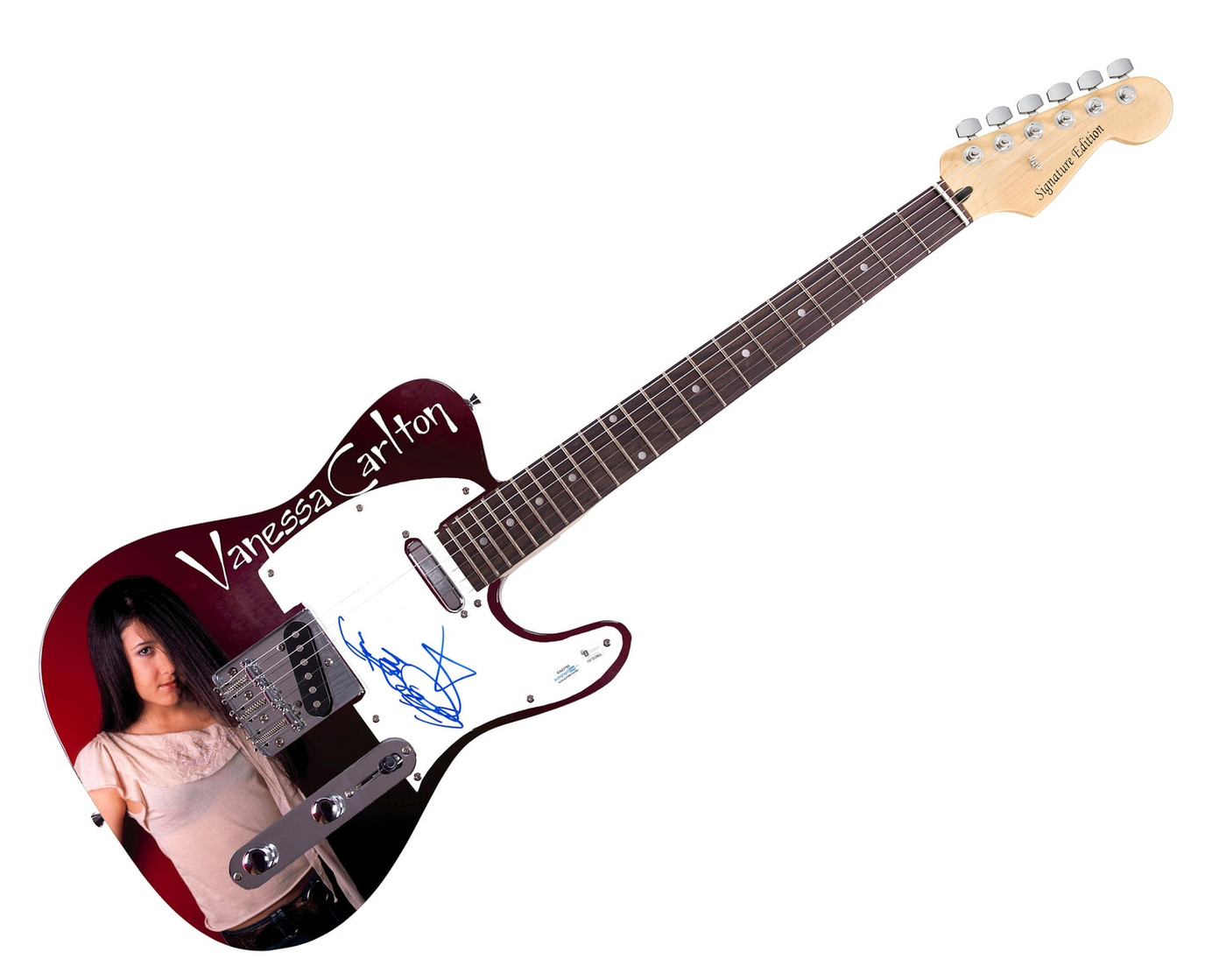 Vanessa Carlton Signed Autographed Photo Graphics Guitar ACOA