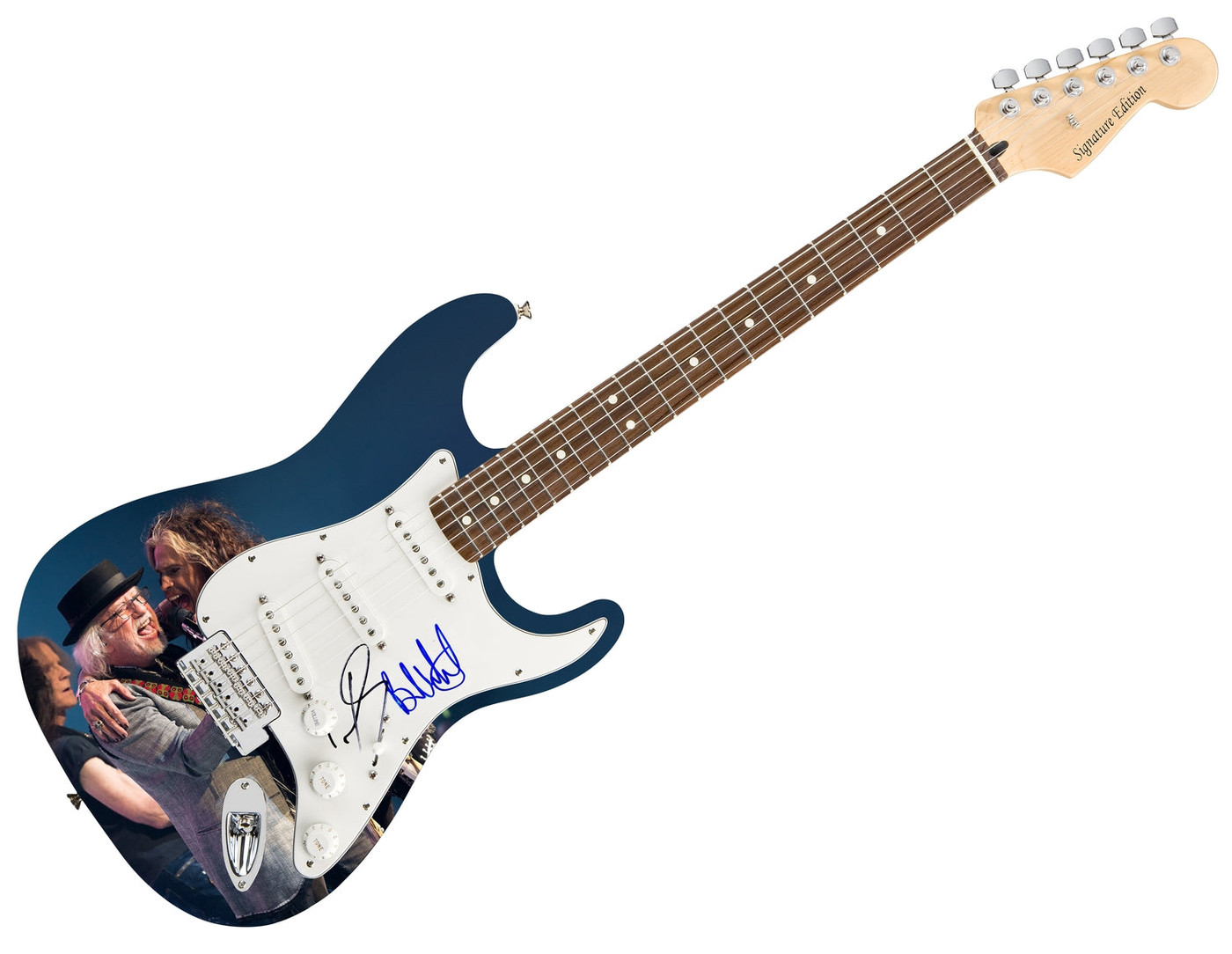 Aerosmith Signed Dream On Photo Graphics Guitar Version 1