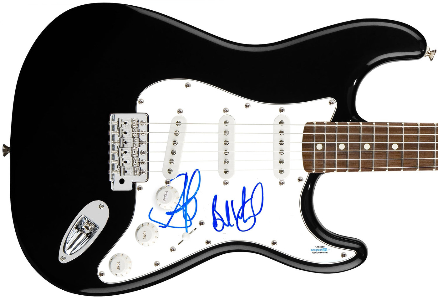 Aerosmith Signed X2 Autographed Guitar Steven Tyler ACOA Version 1