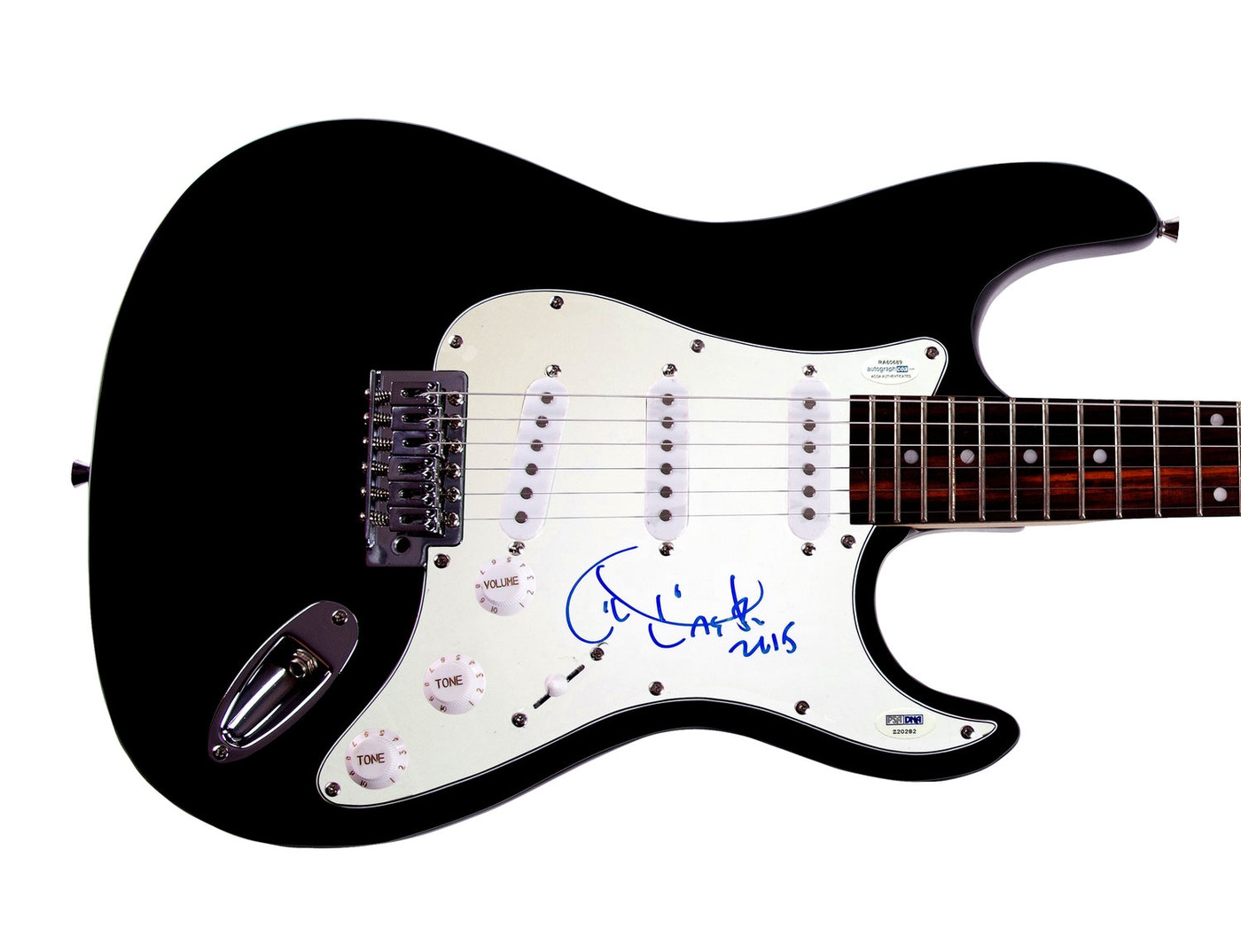 Aretha Franklin Signed Autographed Guitar ACOA