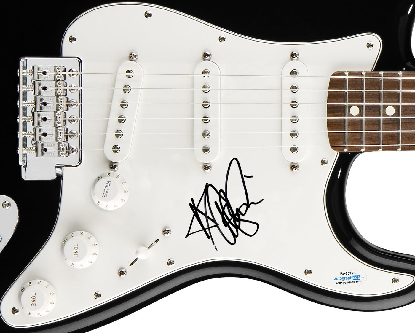 Ashlee Simpson Signed Autographed Guitar ACOA ACOA