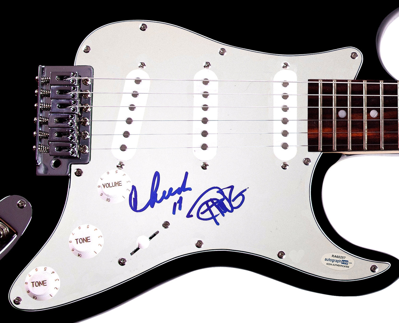 Cheech & Chong Autographed X2 Guitar Cheech Marin Tommmy Chong ACOA Version 2