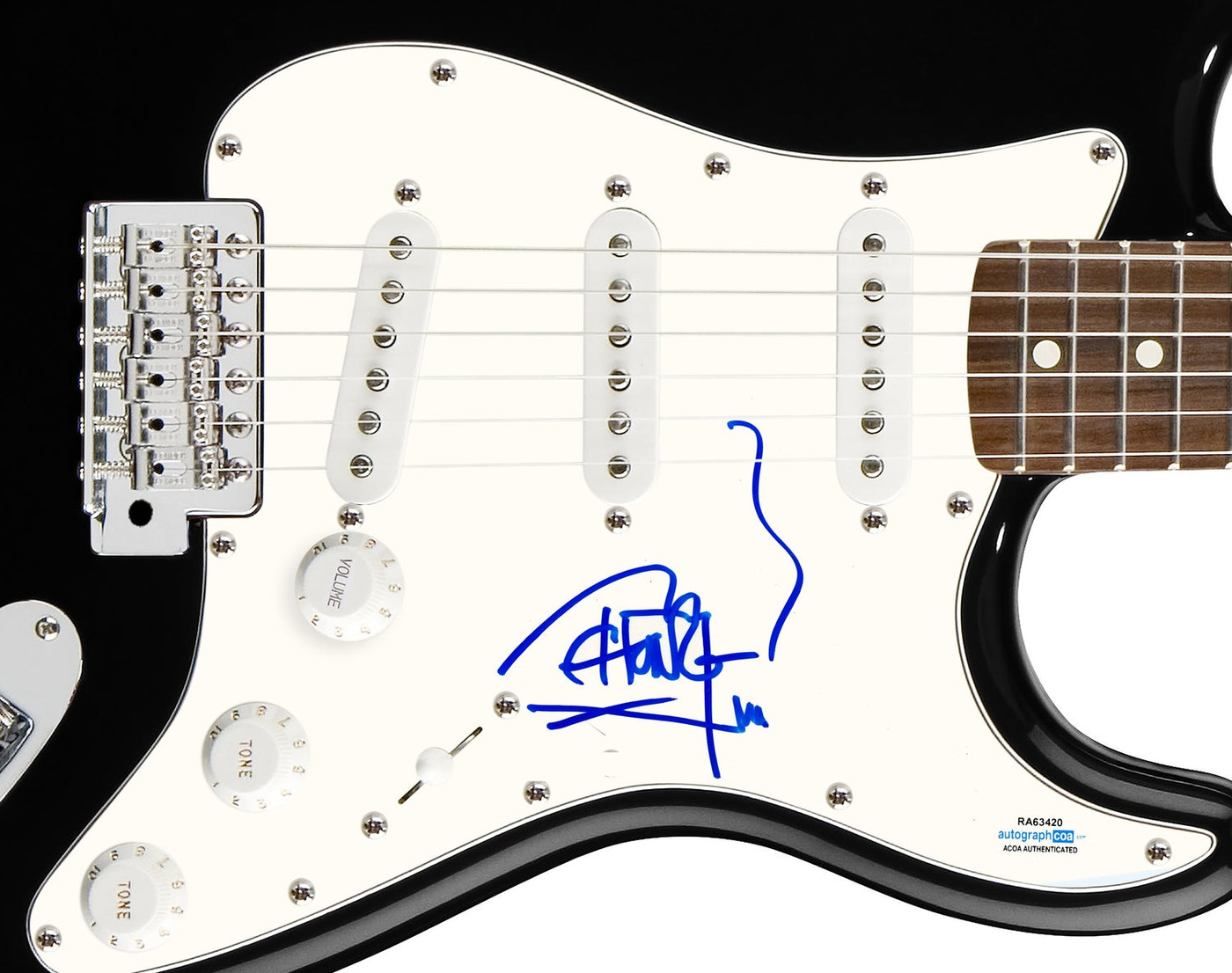 Cheech & Chong Tommy Chong Signed Autographed Guitar ACOA
