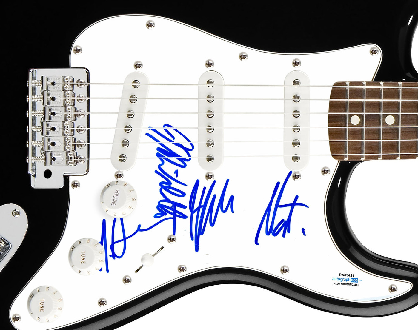 Cold War Kids Signed Autographed Guitar ACOA