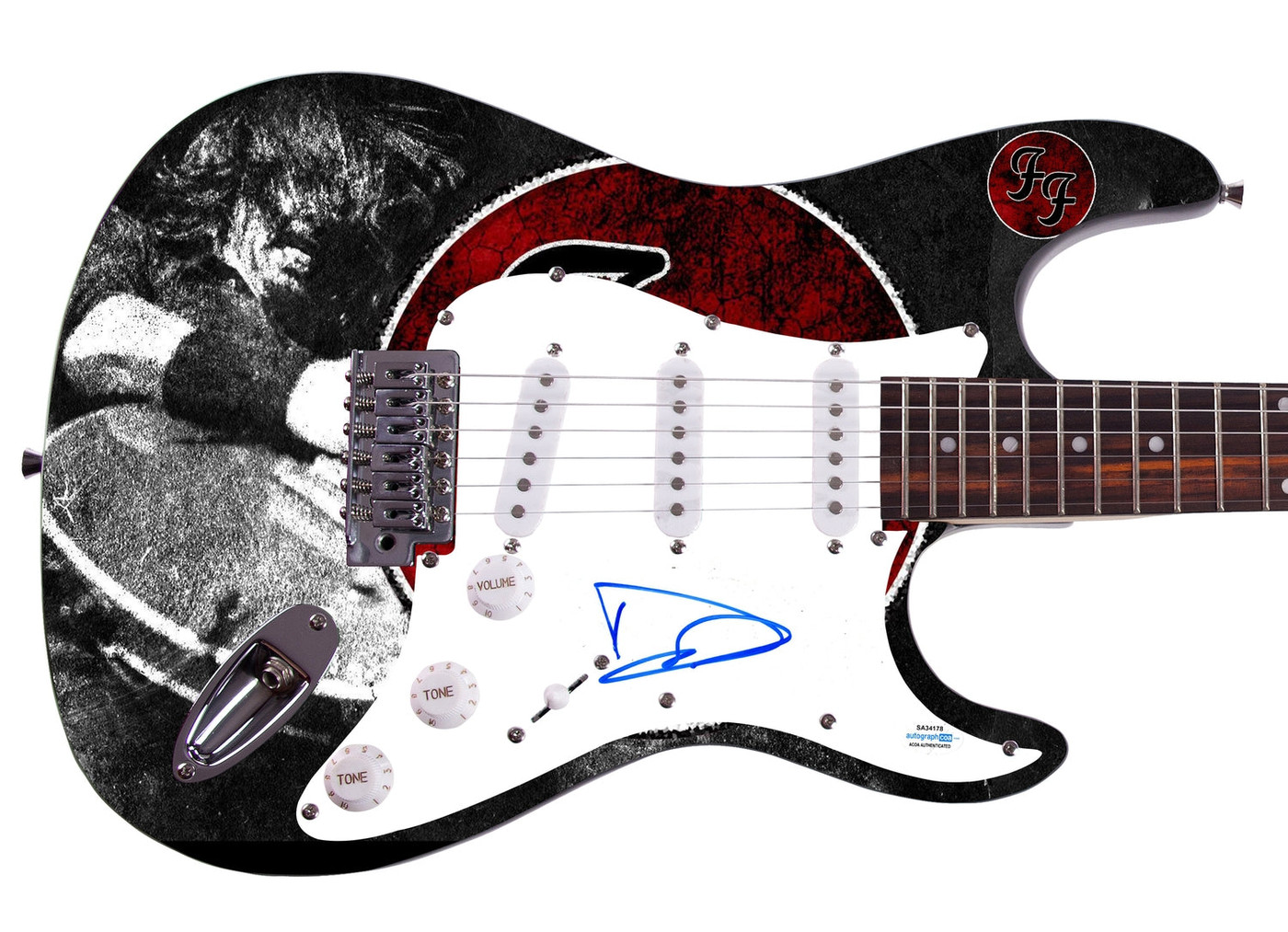 Dave Grohl Signed Nirvana Foo Fighters Autographed Guitar ACOA