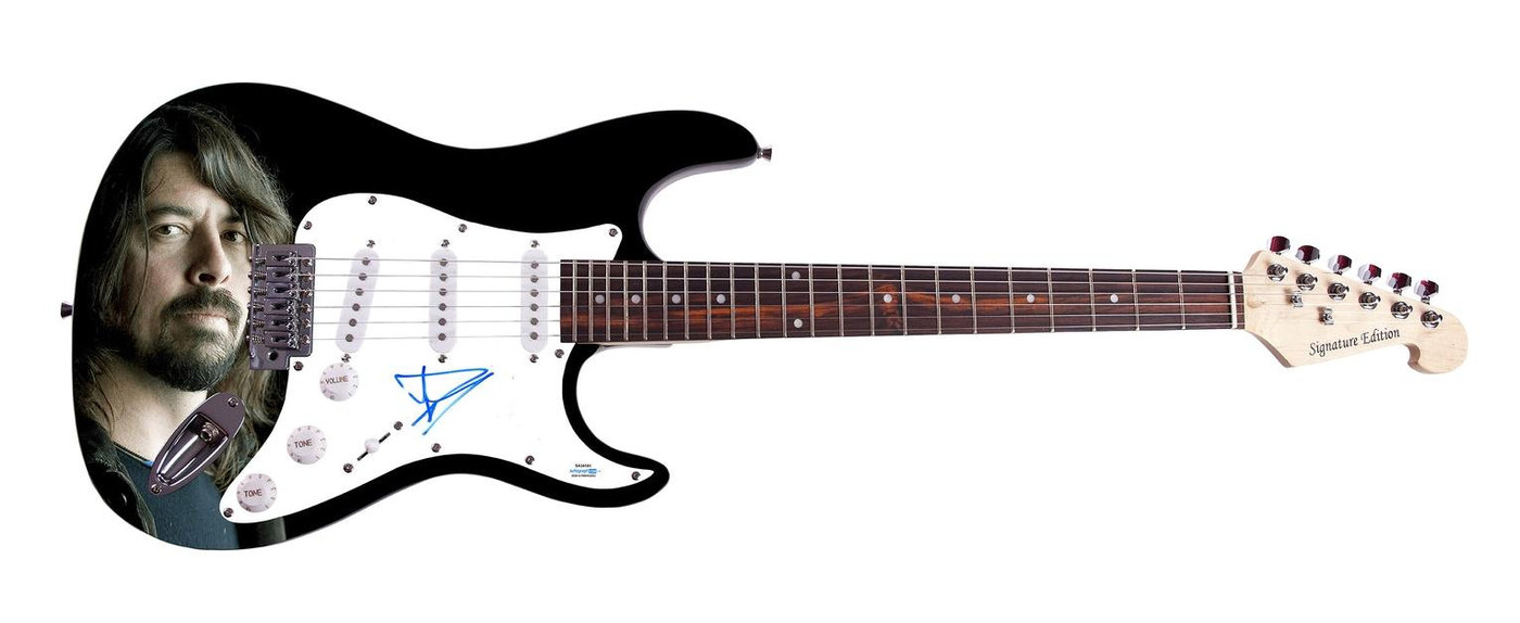 Dave Grohl Signed Nirvana Foo Fighters Autographed Guitar ACOA Version 1
