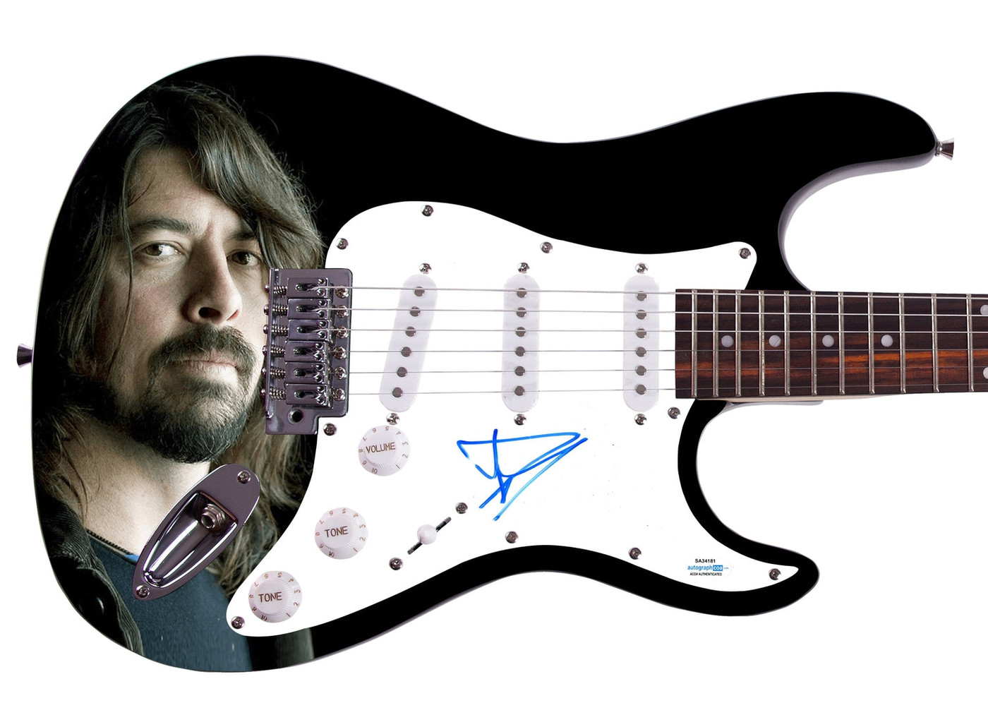 Dave Grohl Signed Nirvana Foo Fighters Autographed Guitar ACOA Version 1