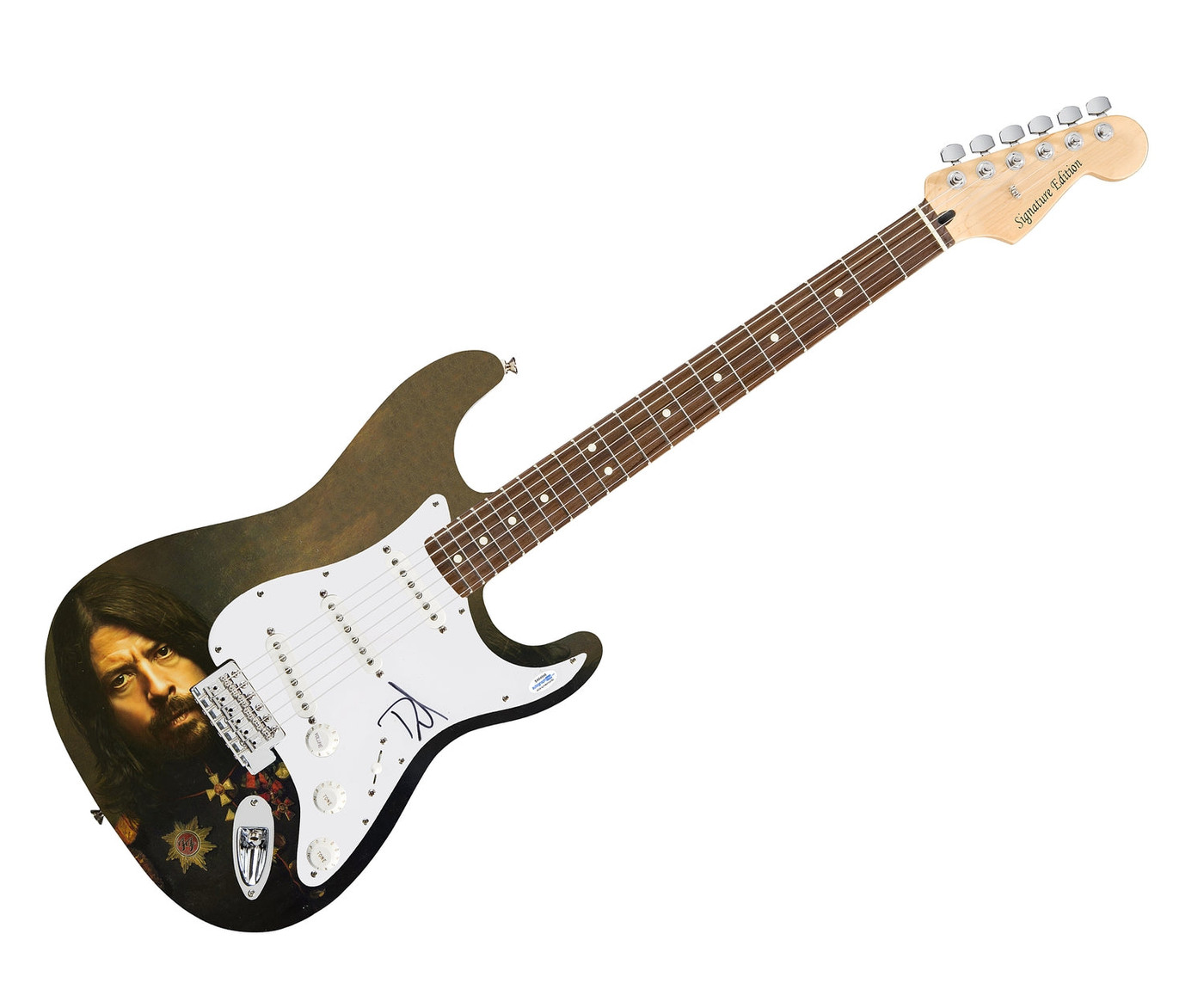 Dave Grohl Signed Autographed Custom Photo Graphics Guitar ACOA