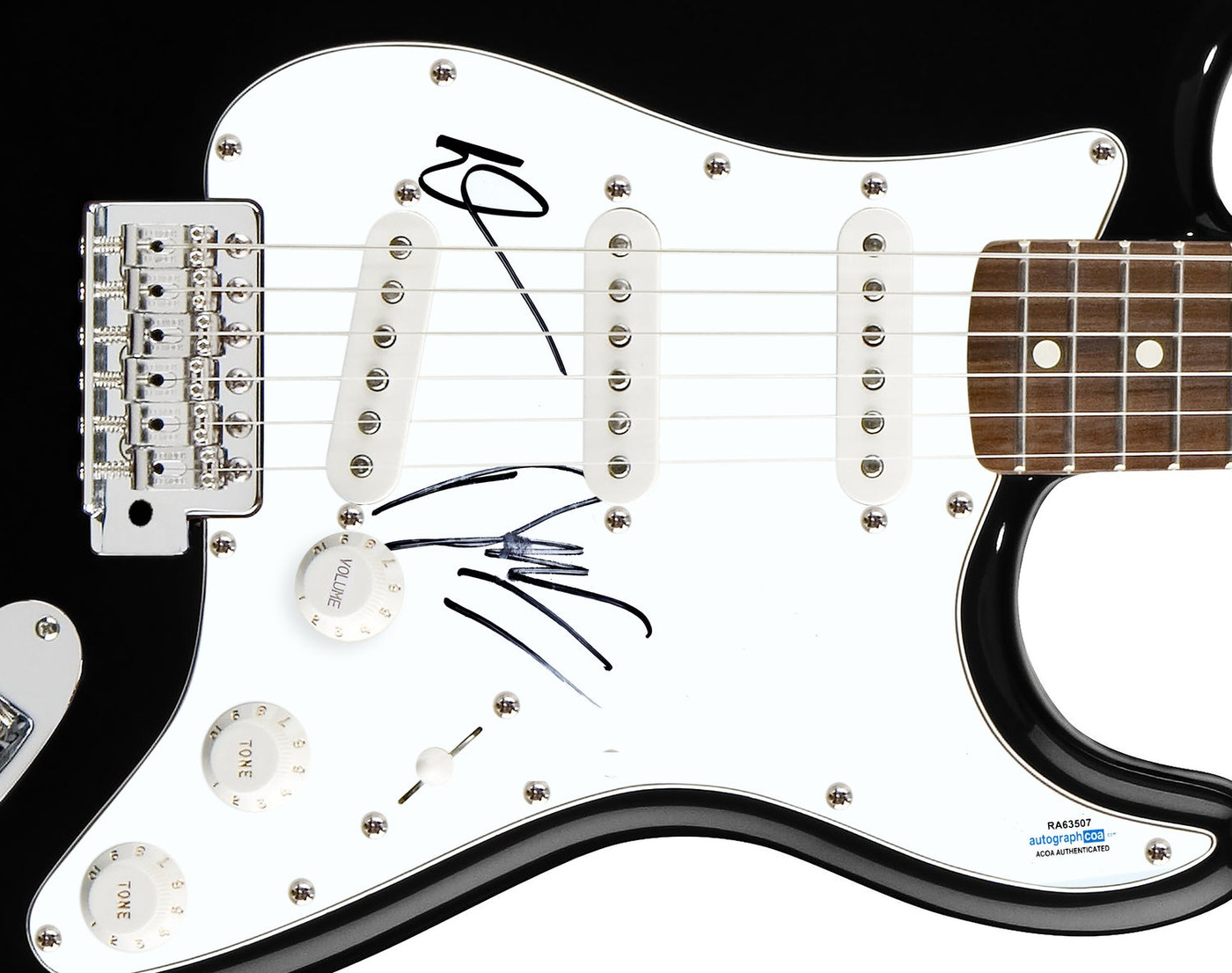 El DeBarge Signed Autographed Guitar ACOA Version 1