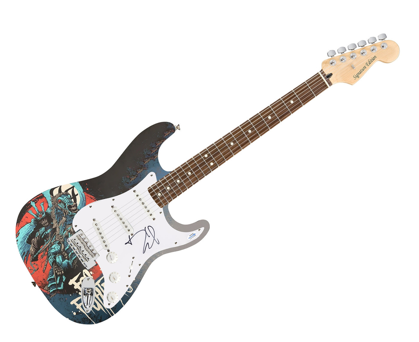 Foo Fighters Dave Grohl Signed Autographed Custom Photo Graphics Guitar ACOA