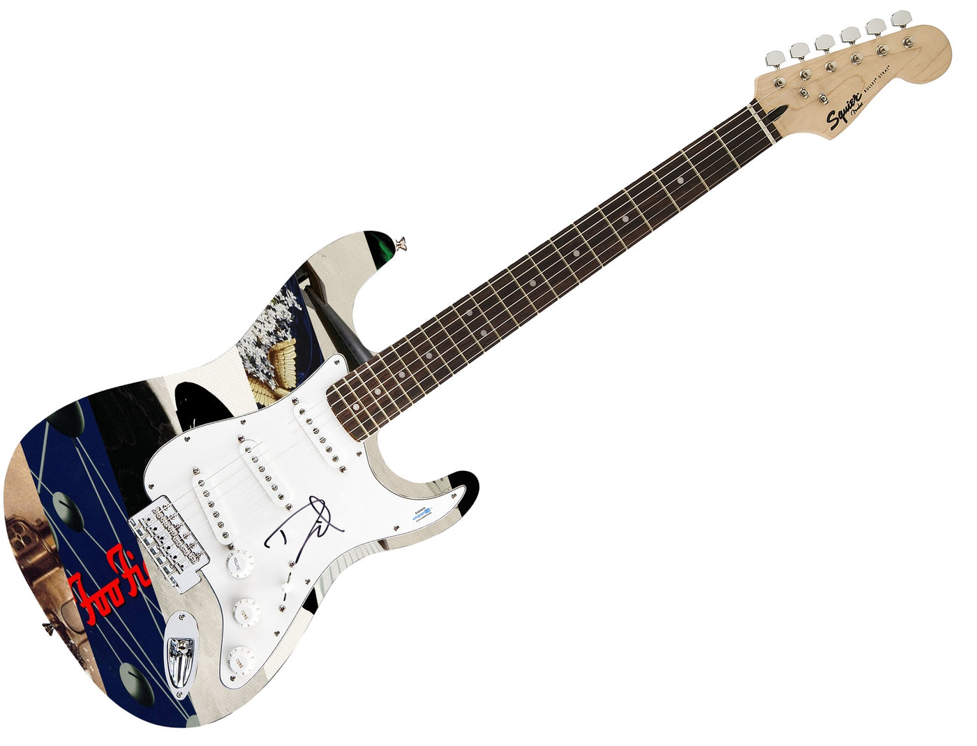 Foo Fighters Dave Grohl Autographed 1/1 Graphics Photo Self-Titled Album Guitar