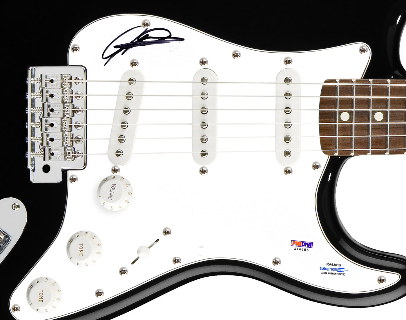 Geoff Downes Signed Autographed Guitar Buggles Yes Asia ACOA PSA Version 1