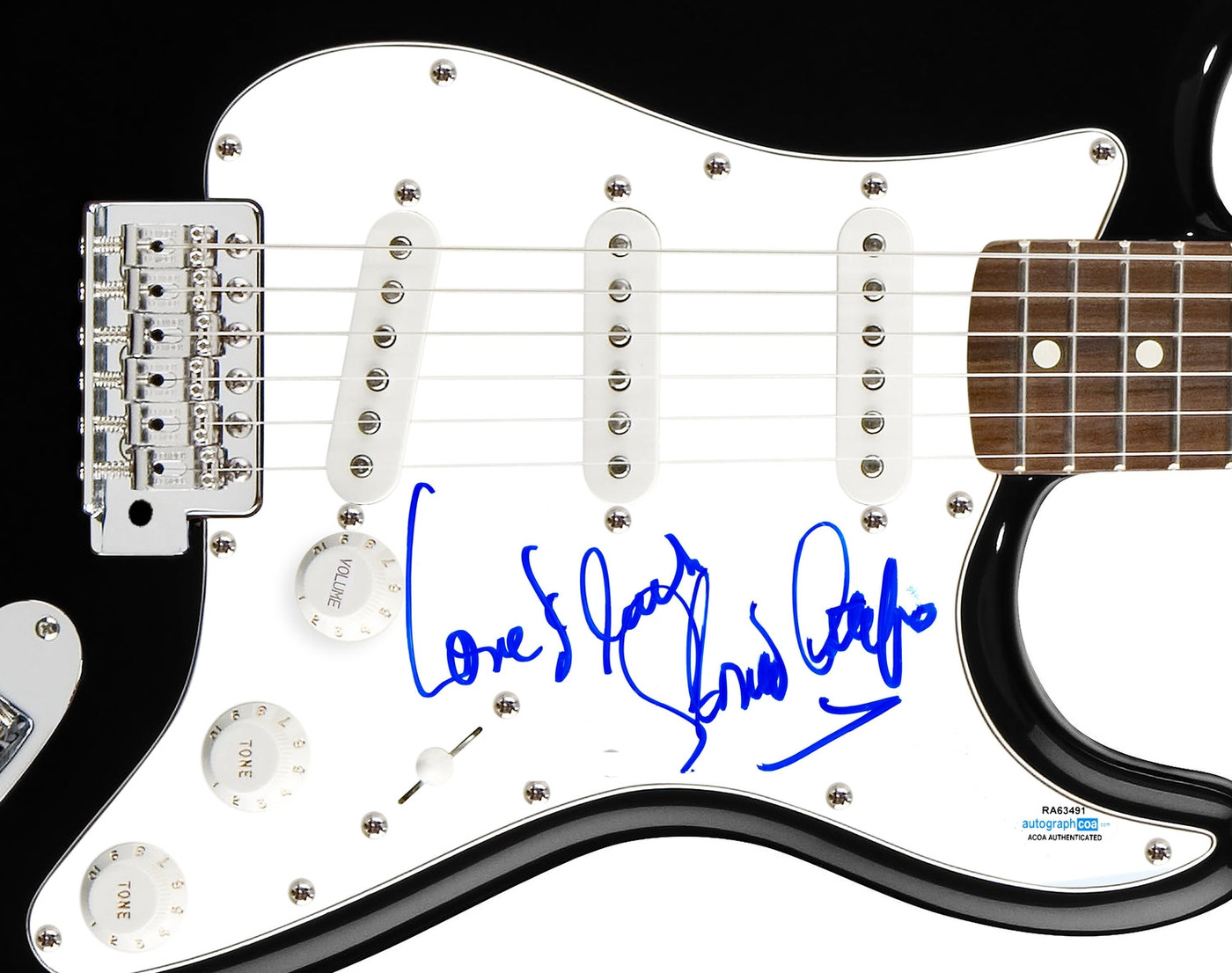 Gloria Estefan Signed Autographed Guitar ACOA Version 1