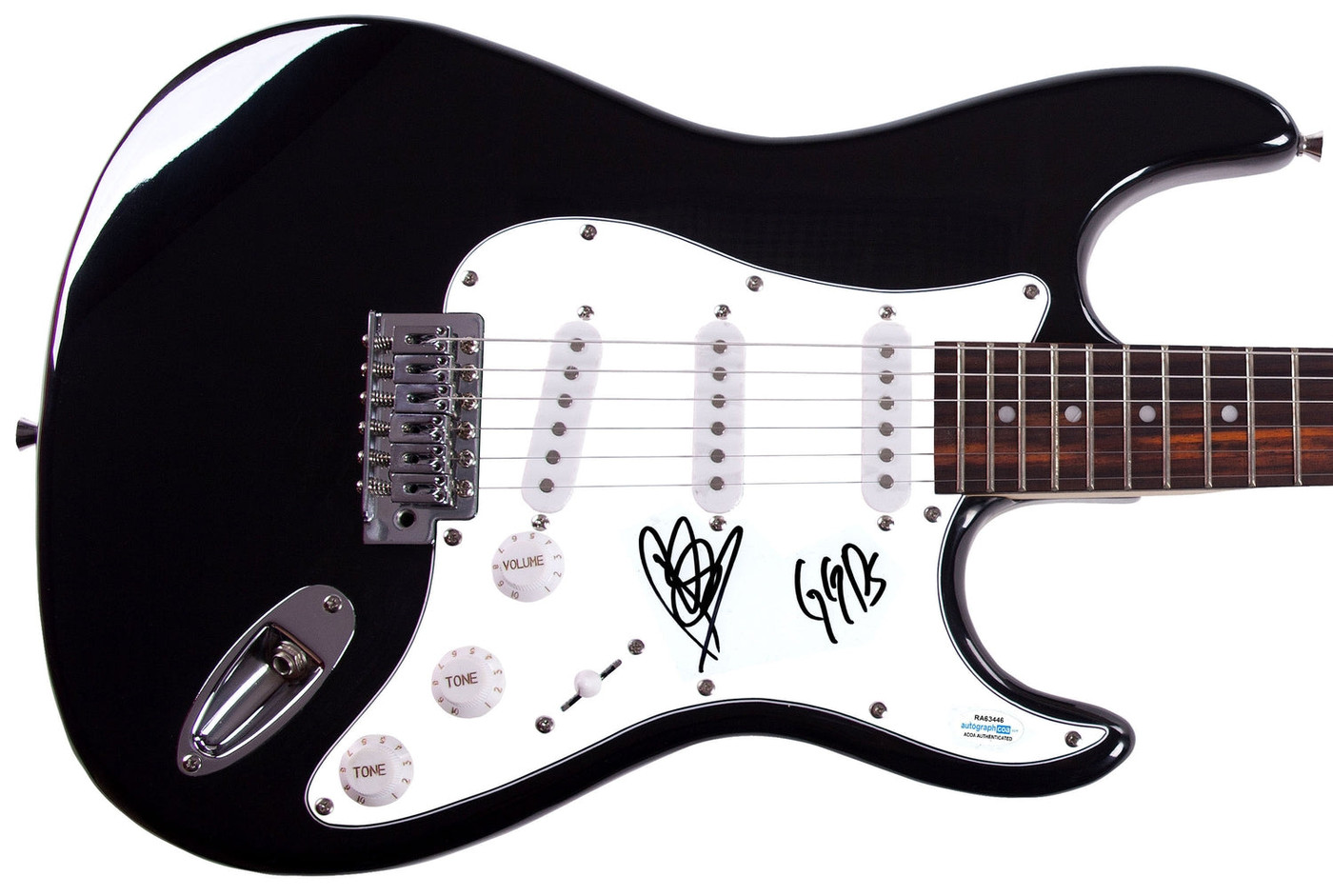 Goo Goo Dolls Robby Takac Signed Autographed Guitar ACOA