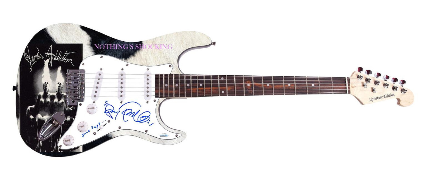 Jane's Addiction Perry Farrell Signed Autographed Graphics Photo Guitar ACOA