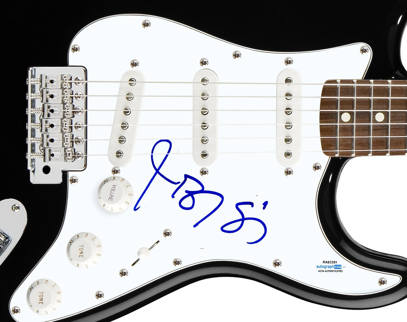 Jason Biggs Signed Autographed Guitar ACOA Version 1
