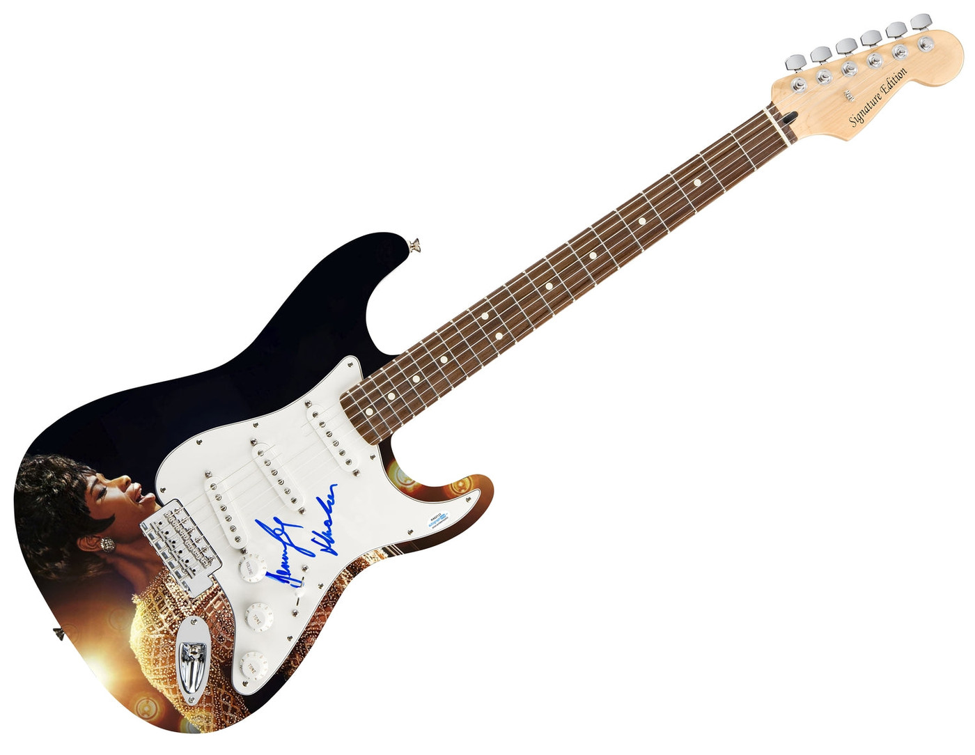 Jennifer Hudson Signed Autographed Photo Graphics Guitar ACOA