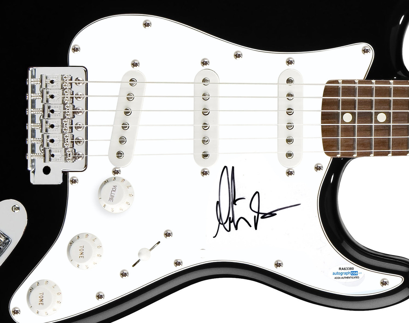 Jethro Tull Marin Barre Signed Autographed Guitar ACOA