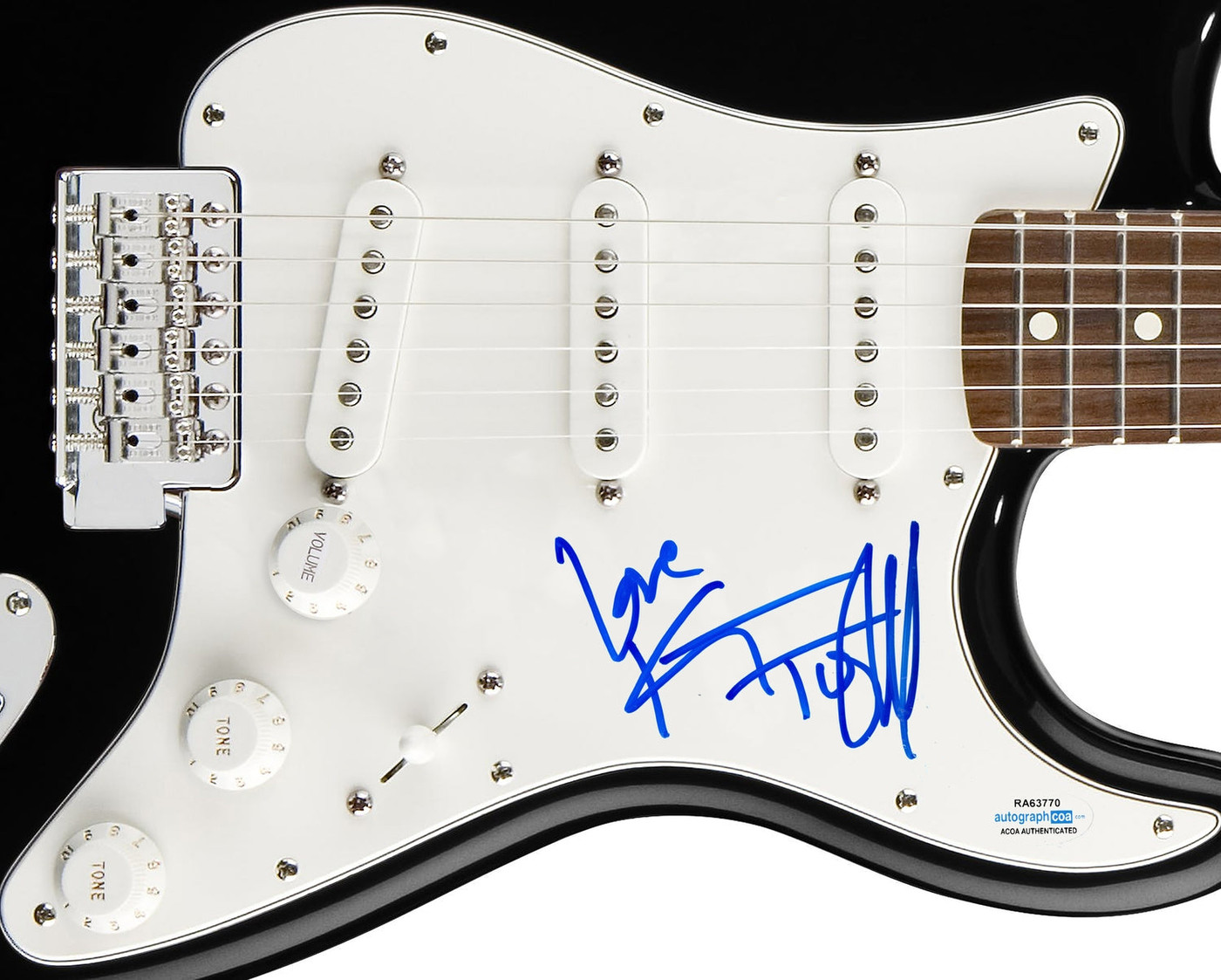 KT Tunstall Signed Autographed Guitar ACOA Version 2