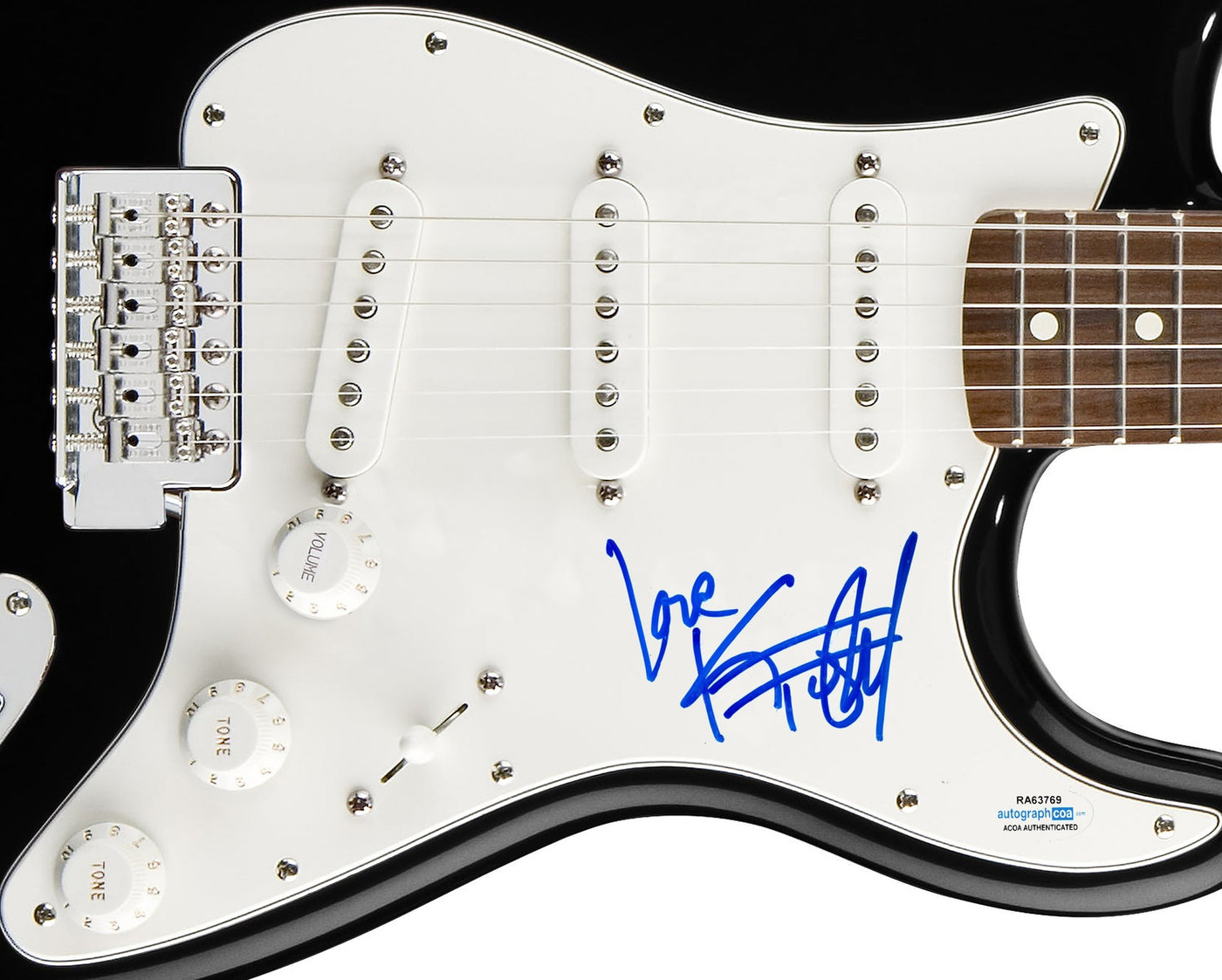 KT Tunstall Signed Autographed Guitar ACOA Version 3