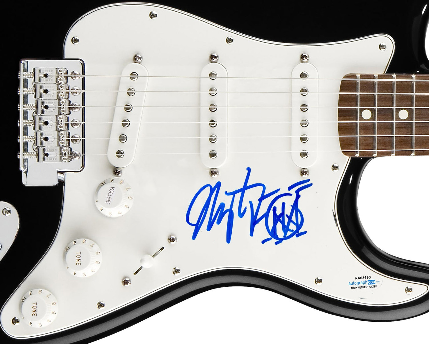 Mike Portnoy Dream Theater Signed Autographed Guitar ACOA Version 2