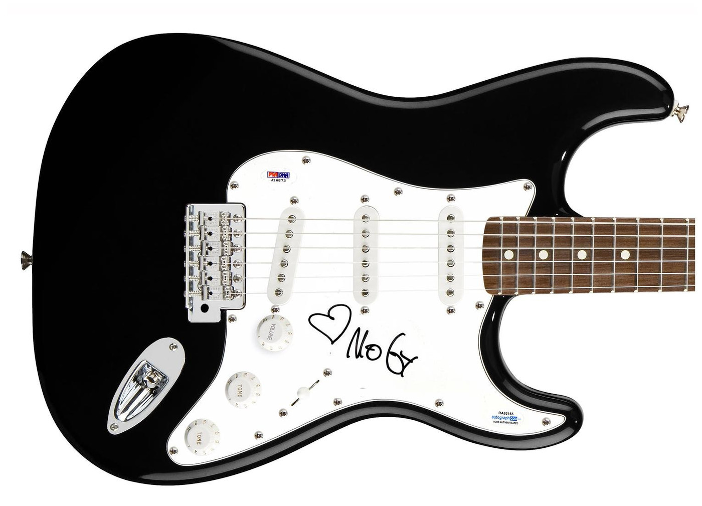 Moby Signed Autographed Guitar ACOA Version 1