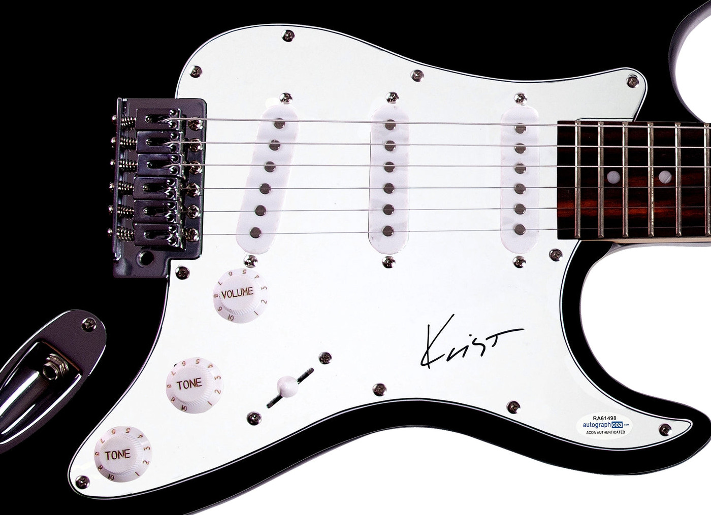 Nirvana Krist Novoselic Signed Autographed Guitar ACOA