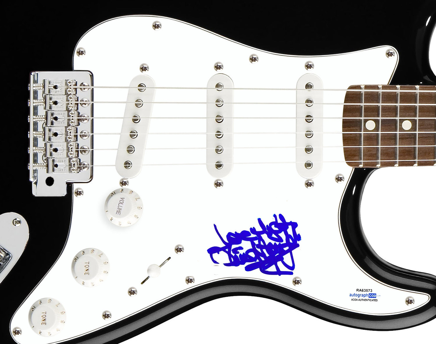Olivia Newton-John Signed Autographed Guitar ACOA Version 1