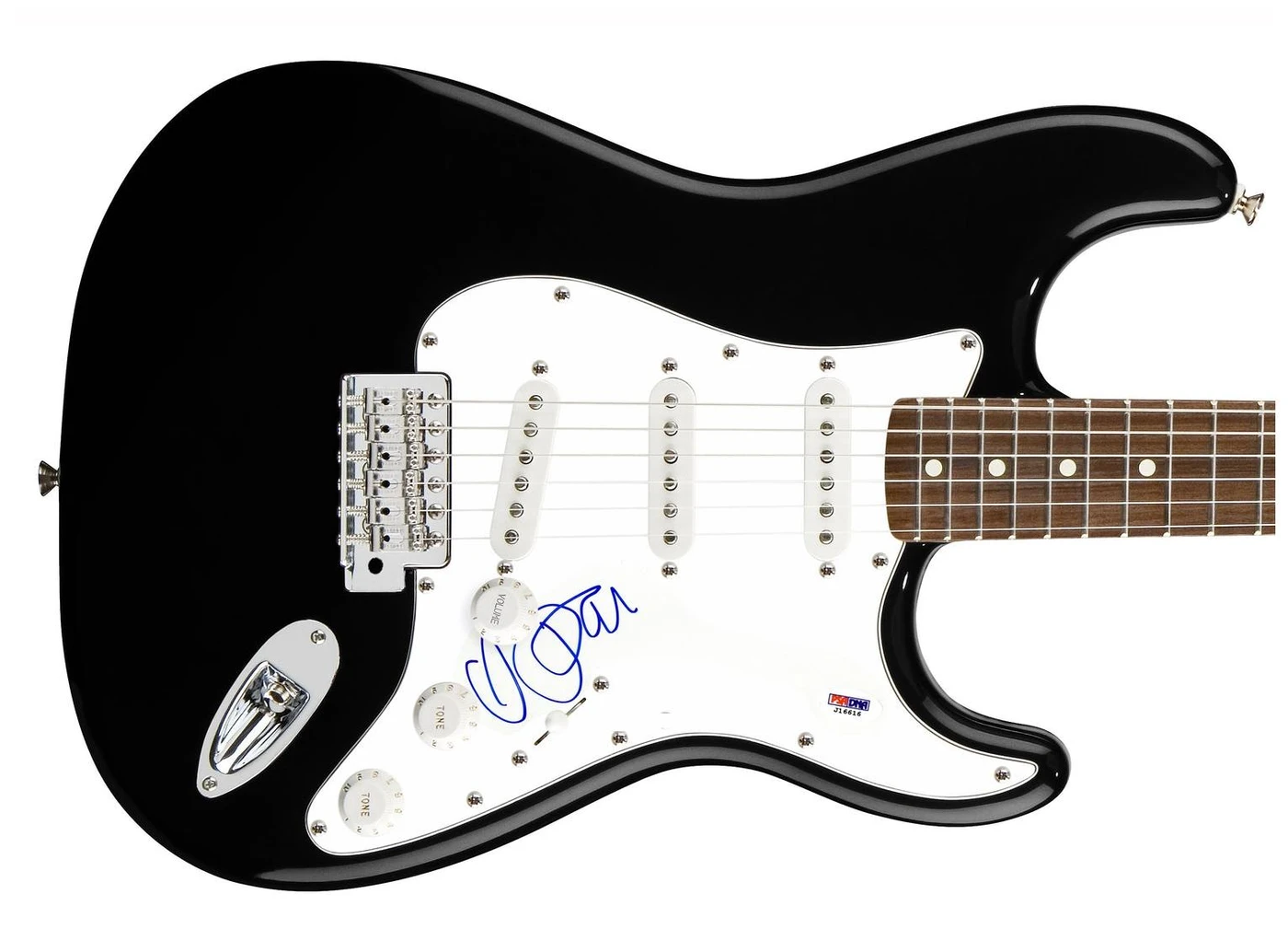 Paris Hilton Signed Autographed Guitar PSA Version 1