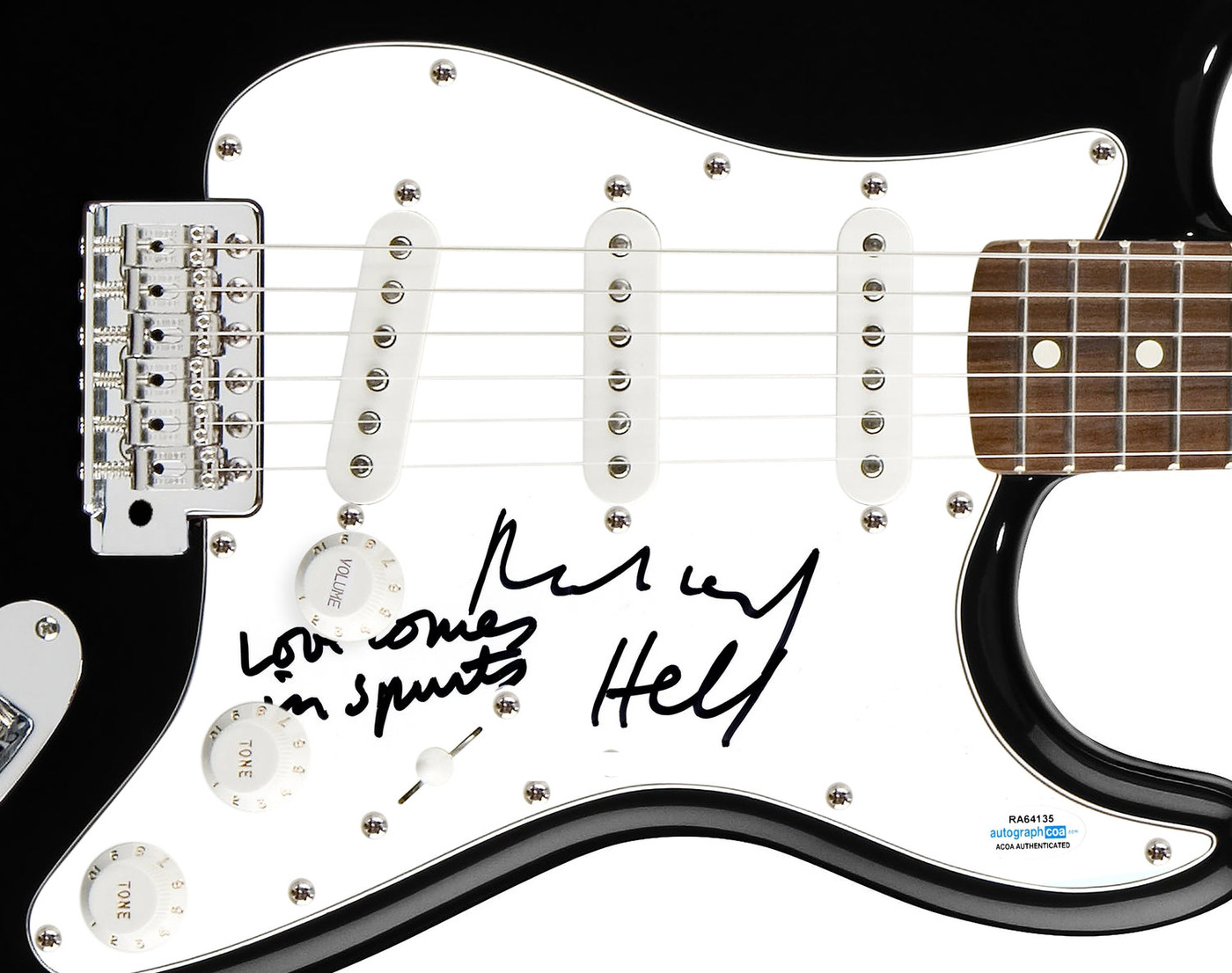 Richard Hell Signed Autographed Guitar ACOA Version 1