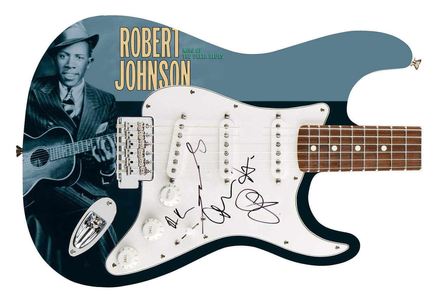 Robert Johnson Tribute Concert Living Colour + Signed Graphics Guitar Version 2