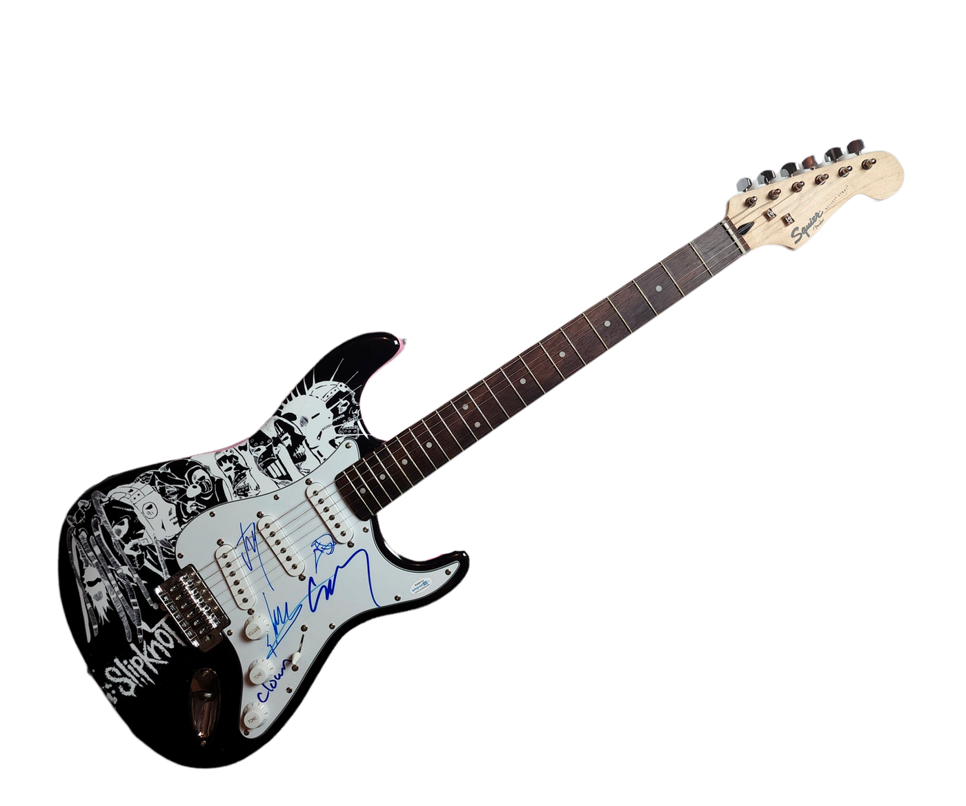 Slipknot Band Signed Autographed Custom Graphics Guitar Exact Video Proof ACOA