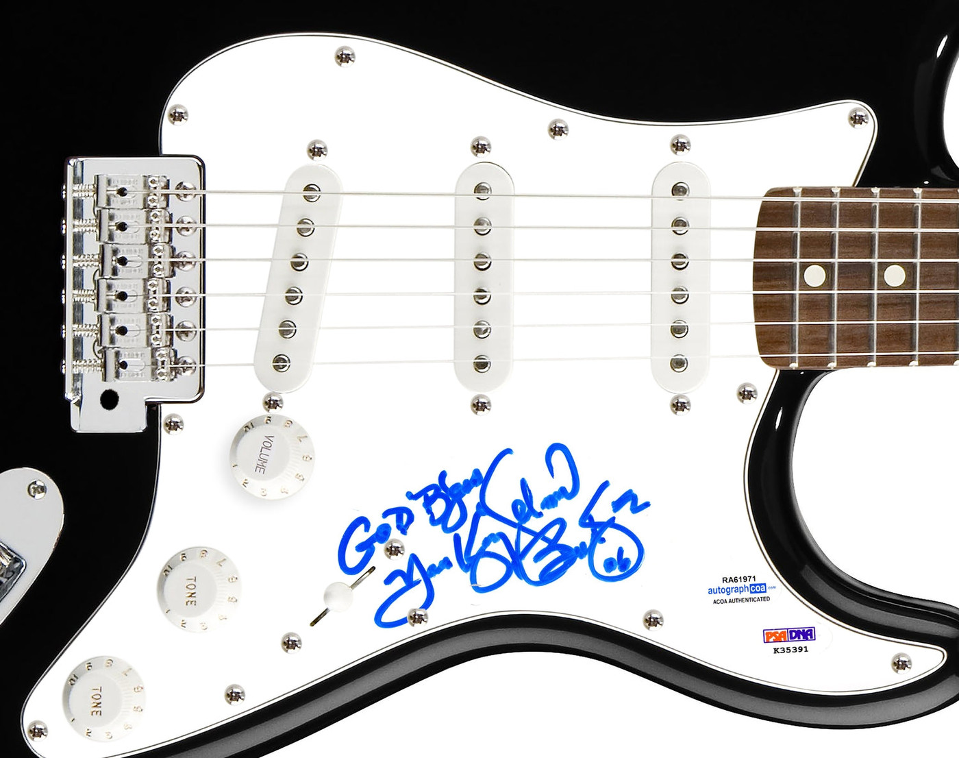 Solomon Burke Signed Autographed Guitar ACOA PSA Version 1