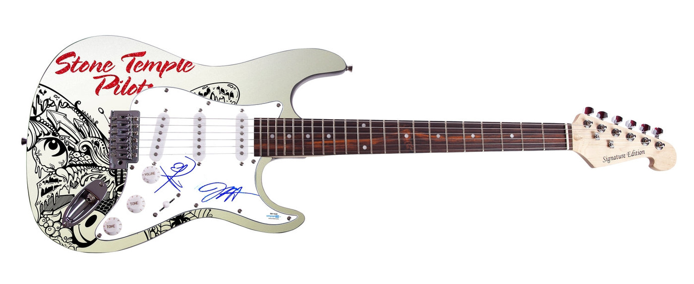 Stone Temple Pilots Signed Autographed Custom Graphics Guitar ACOA